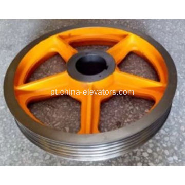 Polia de tração de 514 mm / 614 mm / 724 mm para elevadores Hitachi